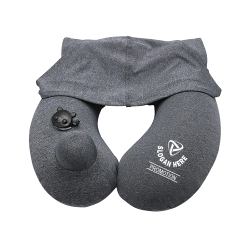 Inflatable Hoodie Neck Pillow