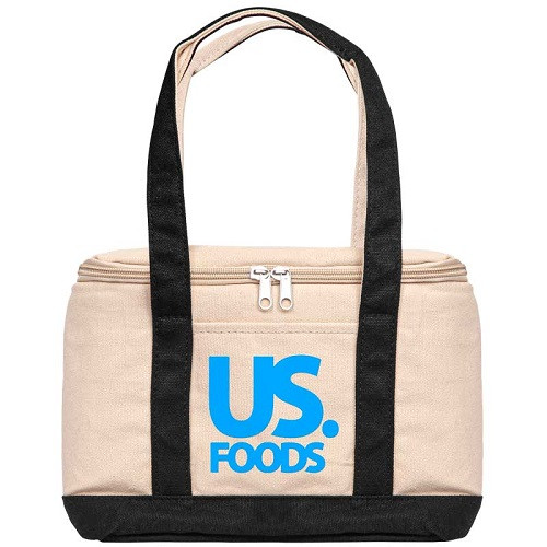 Insulated Cotton Lunch Tote 