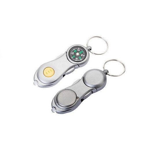 Keyring compass with LED light 