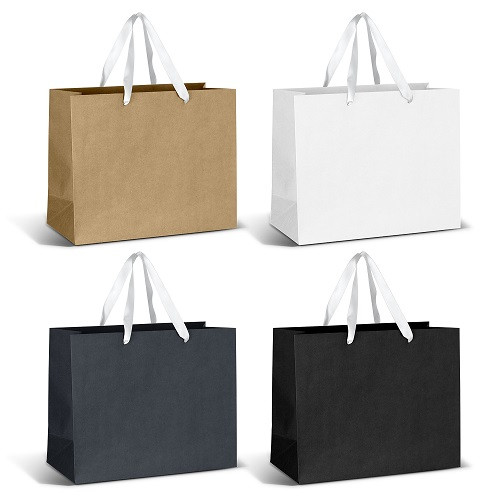 Large Ribbon Handle Paper Bag 