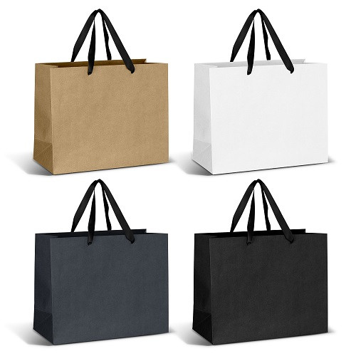 Large Ribbon Handle Paper Bag 