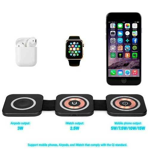 Luxe 3 in 1 Wireless Charger 