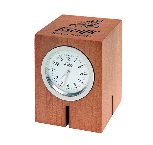 Maple Wood Desk Clock