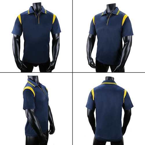 Polo Shirt With Contrast Design 