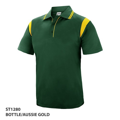 Polo Shirt With Contrast Design 