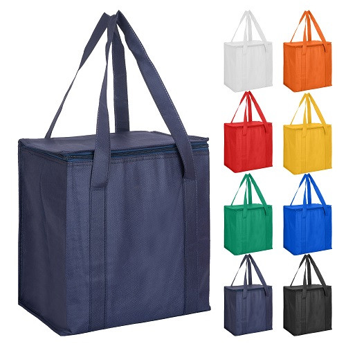 Non Woven Cooler Bag with Zipped Lid 