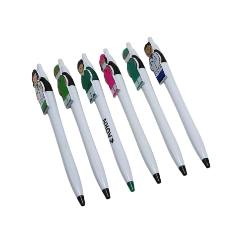 Plastic Pen with Doctor Clip 