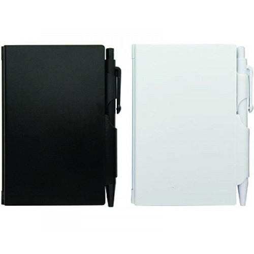 Pocket Notebook in Solid Plastic Case with Pen