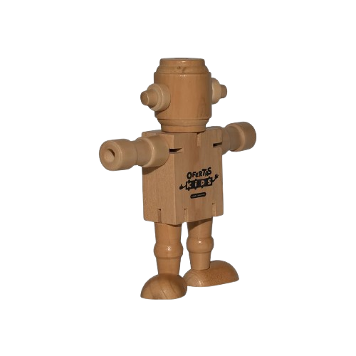 Promotional Mini Wood Robot Dolls 