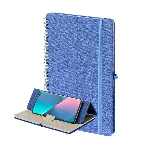 RPET A5 Notebook with Phone Holder