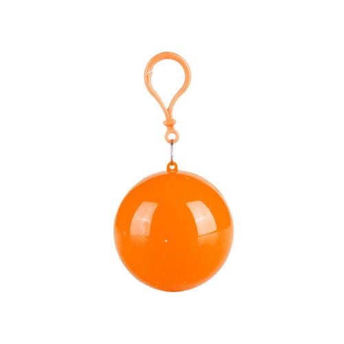 Rain Poncho Ball Keychain 