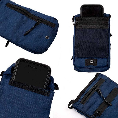 Ripstop Water Resistant Pouch with Lanyard & Phone Tether 