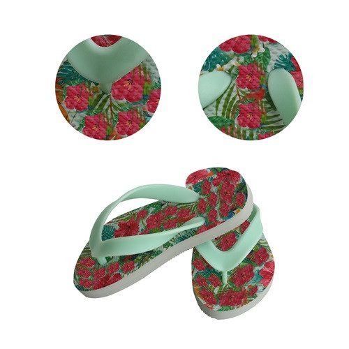 Rubber Talking Footprint Thongs 