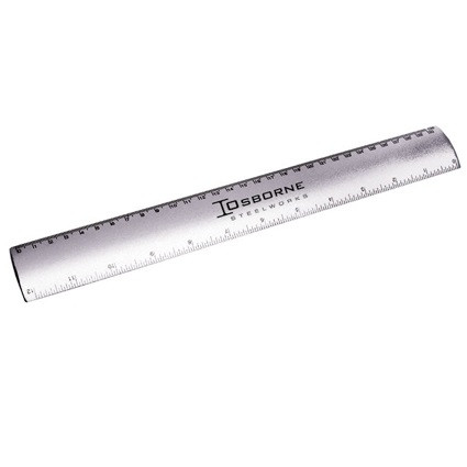 Slimline 30cm Aluminium Ruler
