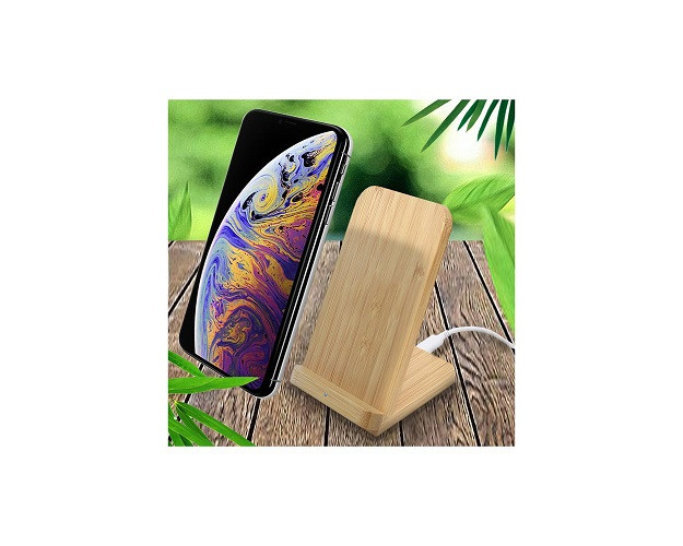 Fast Wireless Bamboo Charger 