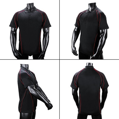 Polo Shirt With Contrast Stripe Design 