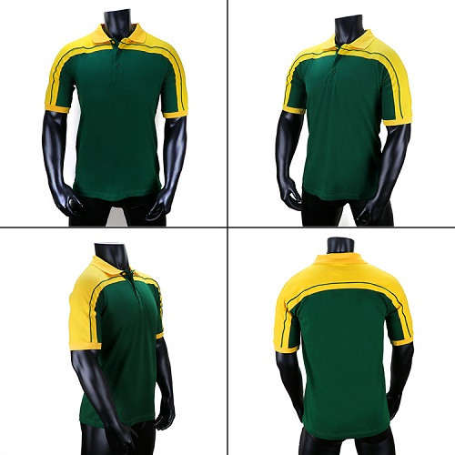 Polo Shirt Contrast Panel And Piping 