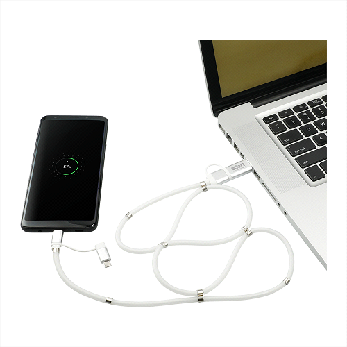 Whirl 5-In-1 Charging Cable with Magnetic Wrap 