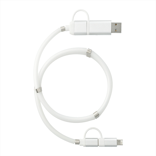 Whirl 5-In-1 Charging Cable with Magnetic Wrap 