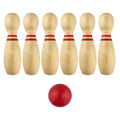 Wooden Bowling Set 