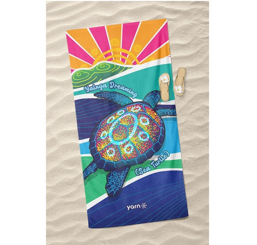 YALNGA Dreaming (Sea Turtle) Beach Towel
