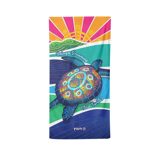 YALNGA Dreaming (Sea Turtle) Beach Towel 