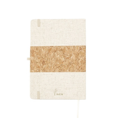 Yacard A5 Notebook with Linen and Cork Cover 