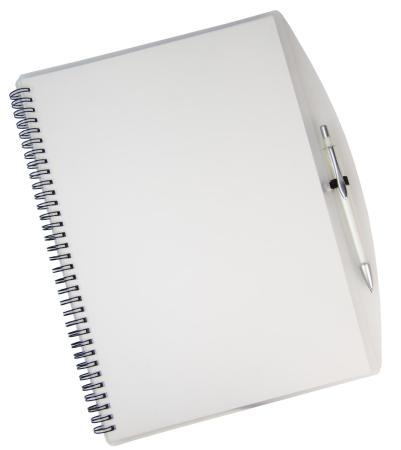 A4 Spiral notebook and pen 