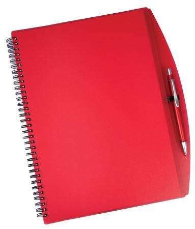 A4 Spiral notebook and pen 