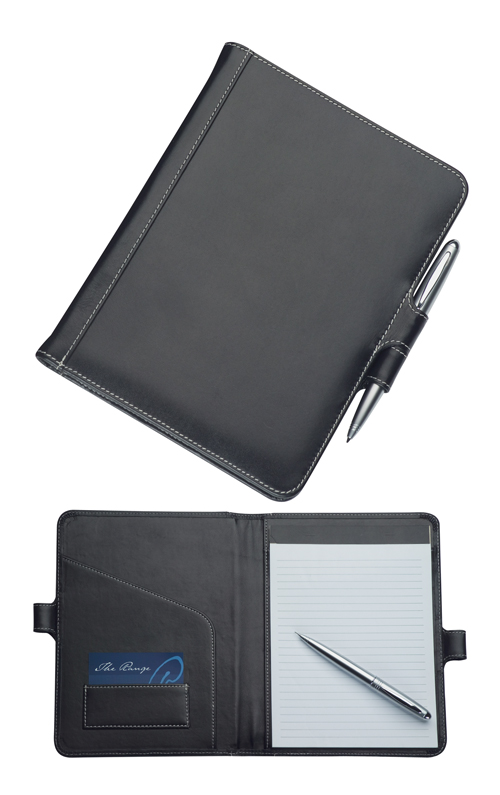 A5 Leather pad Cover with Pen Closure