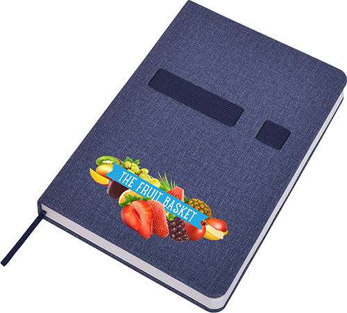 A5 Notebook with phone holder 