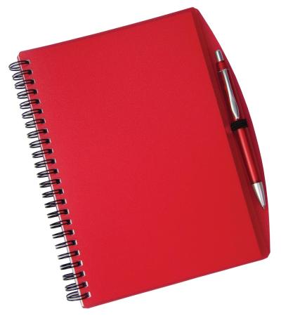 A5 Spiral notebook and pen 
