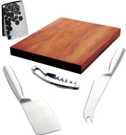 Acacia Cheese Set 