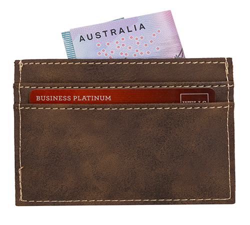 AGRADE Sueded Leatherette Card Wallet 