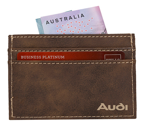 AGRADE Sueded Leatherette Card Wallet