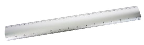 Aluminium flat scale ruler