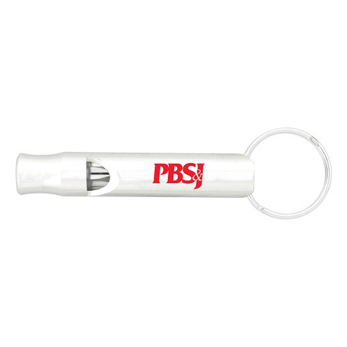 Aluminium Metal Whistle Key Chain 
