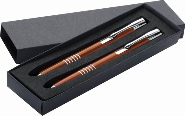 Aluminium writing set Orange