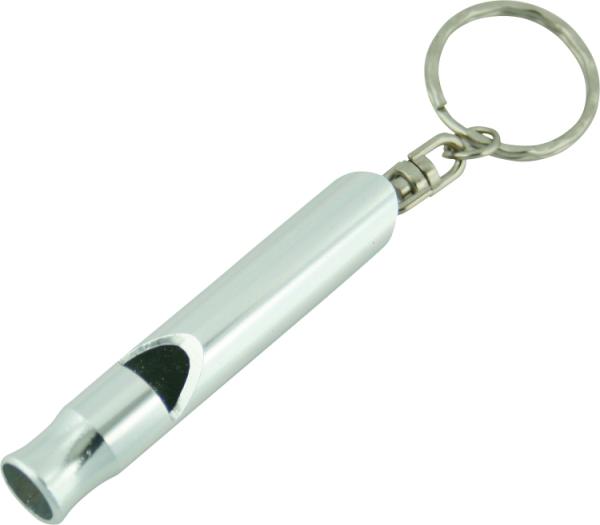 Aluminum Whistle Keyring 