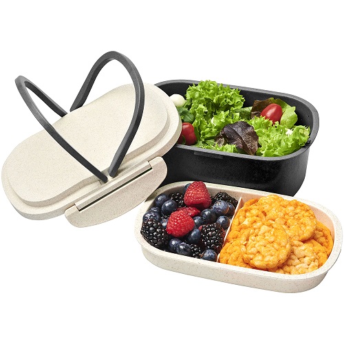 Annalise Plastic & Wheat Straw Lunch Box 