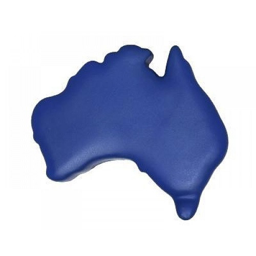 Anti Stress Australia Map Blue