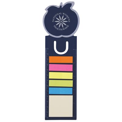 Apple Dye Cut Bookmark/Ruler with Noteflags