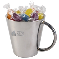 Assorted Colour Fiesta Fruits In Double Wall Stainless Steel Coffee Cup