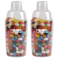 Assorted Colour Jelly Beans In Acrylic Cocktail Shaker