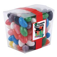 Assorted Colour Maxi Jelly Beans in Clear Mini Noodle Box