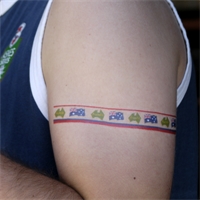 Aussie Temporary Tattoo Armband