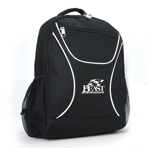 Backpack with Elasticised Mesh Pocket