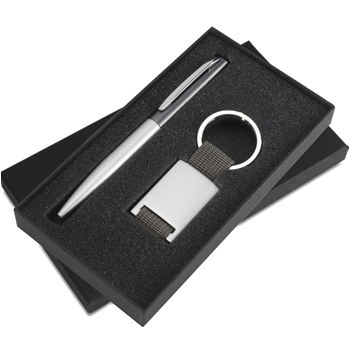 Ball pen and key ring set