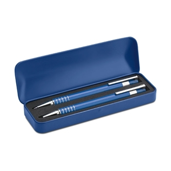 Ball pen set in metal box