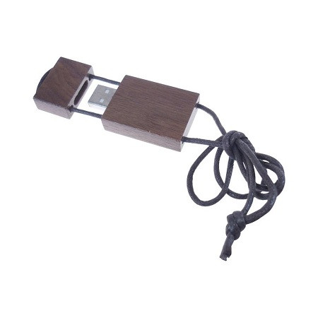 Bamboo Lanyard Flash Drive 